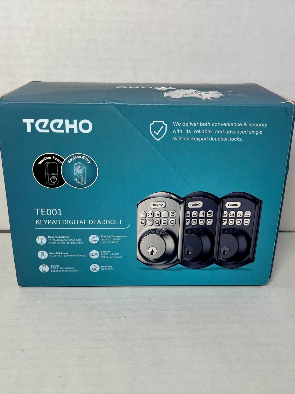 Echo TE001 Keypad Digital Deadbolt - Blue
